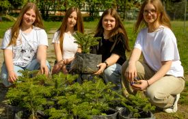 У Чортківському ліцеї висадили сад пам'яті про полеглого Захисника