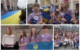 Тернопільські школярі представили Україну в Римі та обмінялися прапорами з президенткою Європарламенту