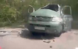 Перекинулася машина зі службовцями ТЦК біля села Іване-Пусте