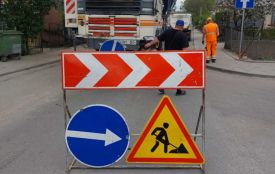 Через ремонт на Веселій тимчасово перекрили рух транспорту