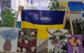 У школі №22 організували мистецьку акцію на підтримку захисників