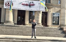 Тернопільські трубачі щодня грають «Шану» під час хвилини мовчання
