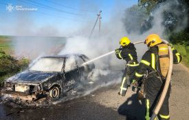 В Острові згорів автомобіль