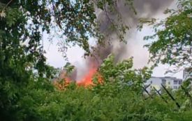 На Тарнавського горів закинутий дачний будинок