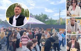 «Такого немає ніде у світі»: качаною кашею пригощав Клопотенко відвідувачів Фестивалю молока