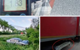 На Тернопільщині п'яний водій ЗАЗ Sens врізався у вантажівку та злетів у кювет