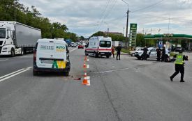 В аварії на Микулинецькій постраждала мотоциклістка