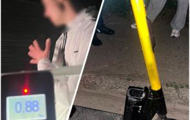 У Тернополі під час комендантської години затримали нетверезого водія електросамоката