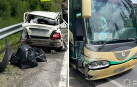 В аварії на Львівщині загинув чоловік з Тернополя: автобус зіткнувся з легківкою