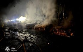 Вночі ворог бив балістикою по Києву: пошкоджена школа-інтернат, спалахнули пожежі