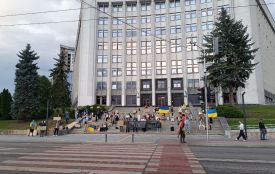 Люди продовжують виходи на мітинги у підтримку Федорова в Тернополі