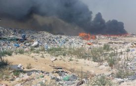 На Малашівецькому сміттєзвалищі — пожежа: що з якістю повітря