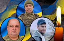 На щиті повертаються Герої з Тернопільщини Василь Романюк, Ігор Шулим та Василь Ришкевич
