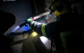 Горів балкон в багатоповерхівці на Бандери