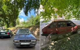 На вулицях Тернополя виявили два покинутих автомобілі. Власникам дали місяць, щоб їх прибрати