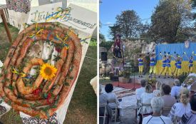 У Бережанах спекли великого бублика на конкурс «Пиріг Незалежності»