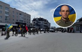 «На щиті» повернувся додому: Почаївська громада попрощалася із захисником Андрієм Владимірським