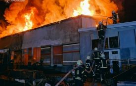 Поблизу Тернополя горів склад: вогонь охопив 700 м²