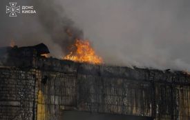 У Києві  через атаку горіли будинки. Є постраждалі та загиблі