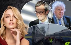 У потязі, який росіяни атакували, їхали Борис Джонсон, німецькі політики та Оля Полякова