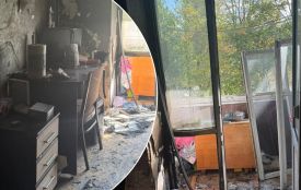 На Кривоноса сталась пожежа у квартирі