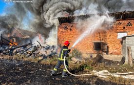 На Тернопільщині горіли господарські будівлі, трава і сміття