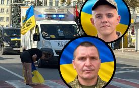 Тернопіль зустрів траурні кортежі з двома полеглими захисниками