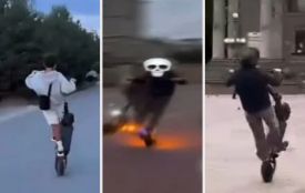 У Тернополі розшукали 13-річного школяра, який виконував небезпечні трюки на електросамокаті