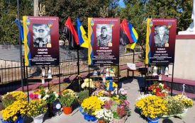 На Збаражчиині освятили меморіальні стенди на честь полеглих Захисників України