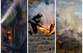 У Качанцівці горіло 1,5 гектара трави