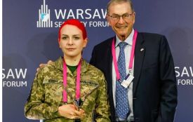 Тернопільська «Пташка» Катерина Поліщук отримала нагороду за виняткову мужність