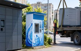 На масиві «Сонячний» демонтують незаконно встановлені поштомати і водомати