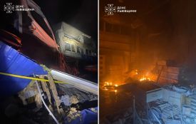 Двоє людей постраждали через атаку на Львівщину: горіло підприємство та будинки