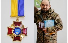Захисник із Чорткова Любомир Пирожик отримав відзнаку «За честь і відвагу»
