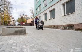 На вулиці Гоголя завершили ремонт тротуару