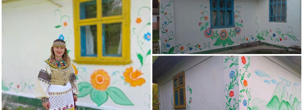 Майстриня з Чорткова розмалювала будинок, якому майже сто років