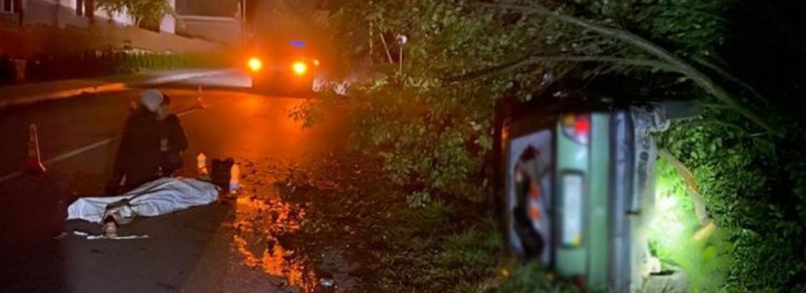 На Тернопільщині водій іномарки збив двох пішоходів. 18-річний юнак загинув на місці ДТП (ФОТО)