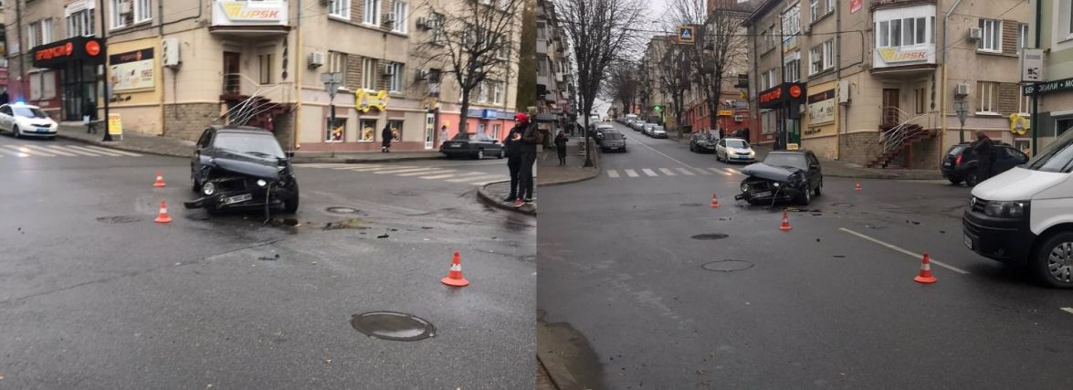 На вулиці Танцорова не розминулися два автомобілі (ФОТО)
