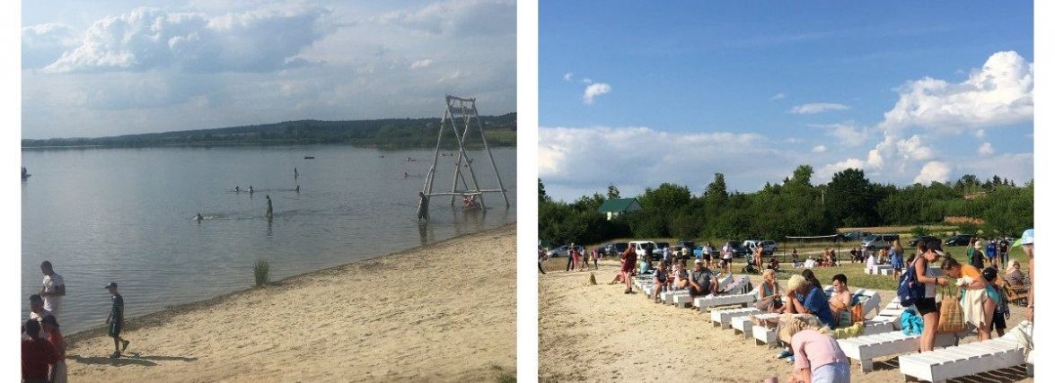 У селищі неподалік Тернополя відкрили пляж (ФОТО)