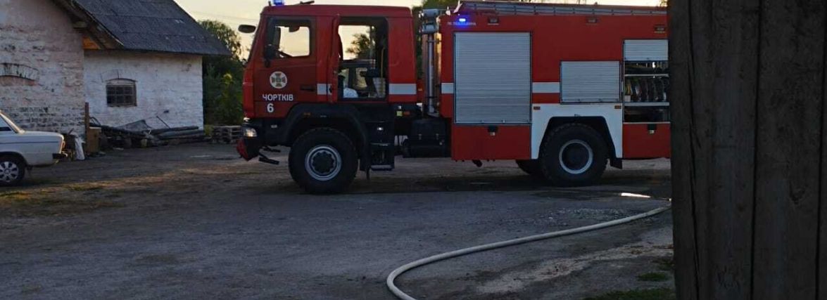 На Чортківщині горів склад