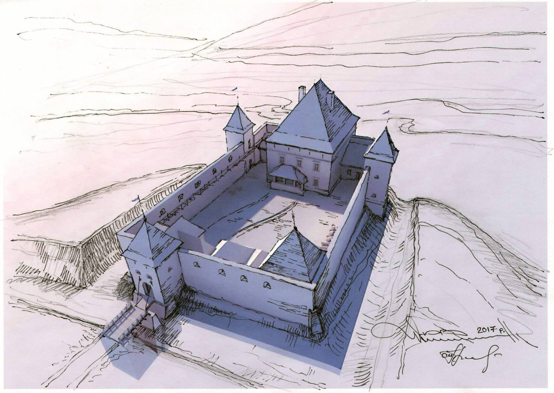 Замок Таплакен реконструкция