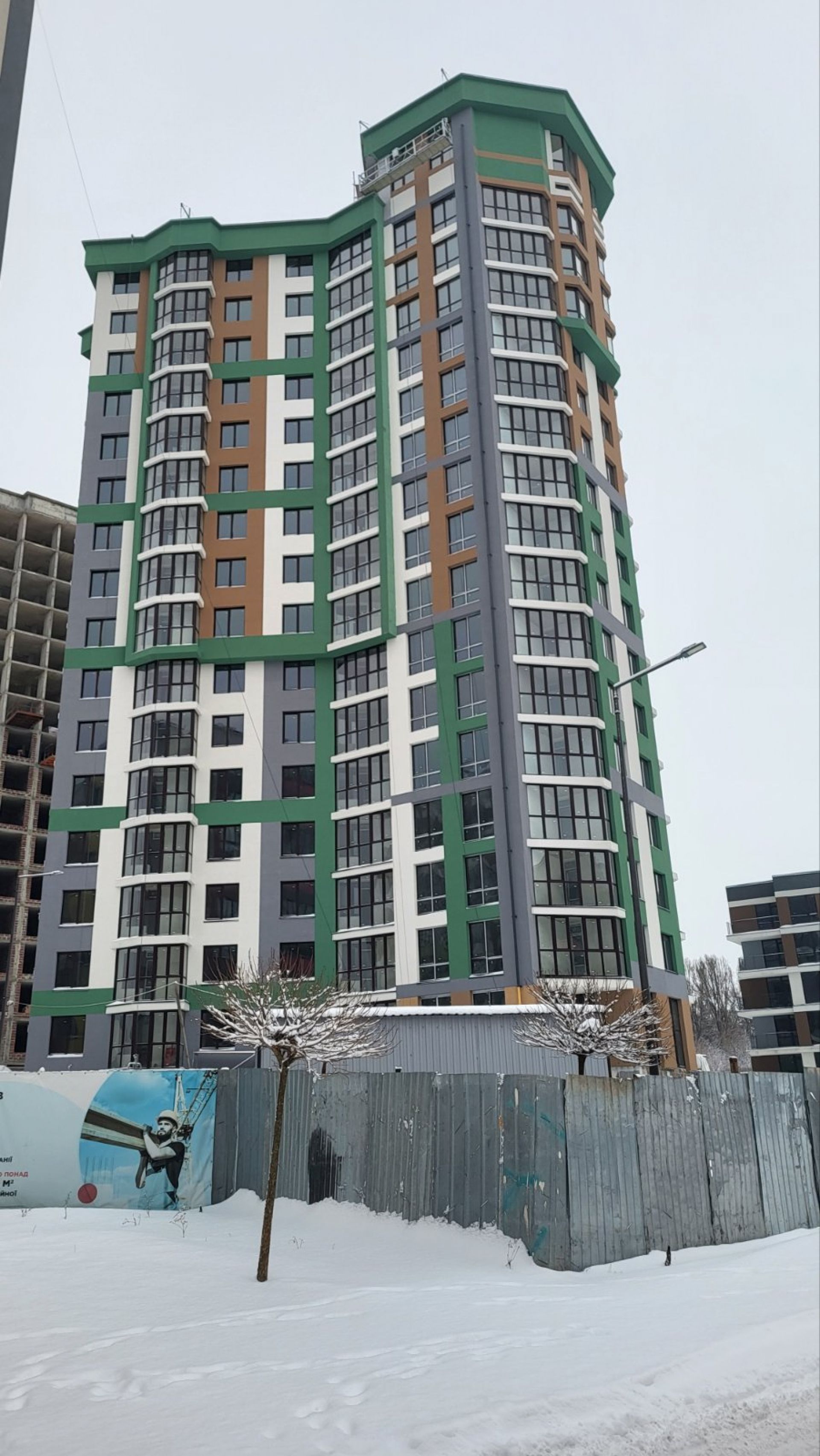 1к квартири 44.6 м², шосе Підволочиське (Східний)