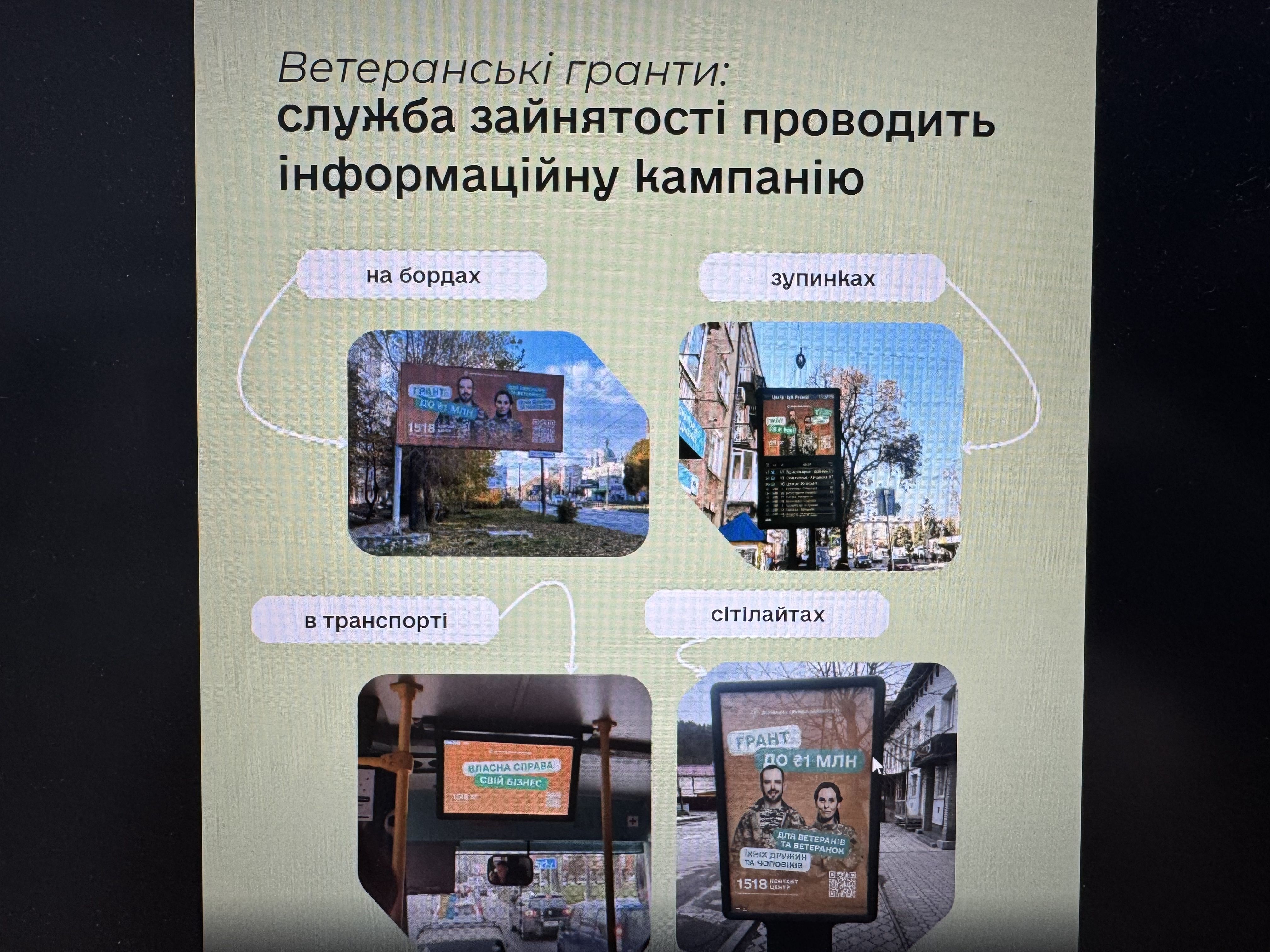 Ветеранські гранти: служба зайнятості проводить інформаційну кампанію