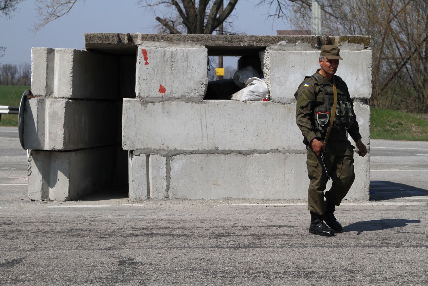 Фото блокпоста военных