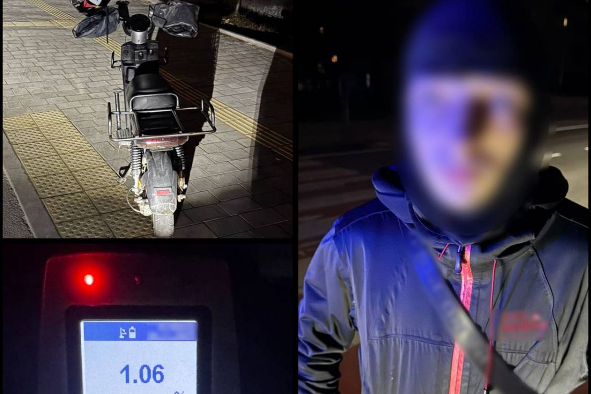 Нетверезого 16-річного водія скутера зупинили вночі на Руській