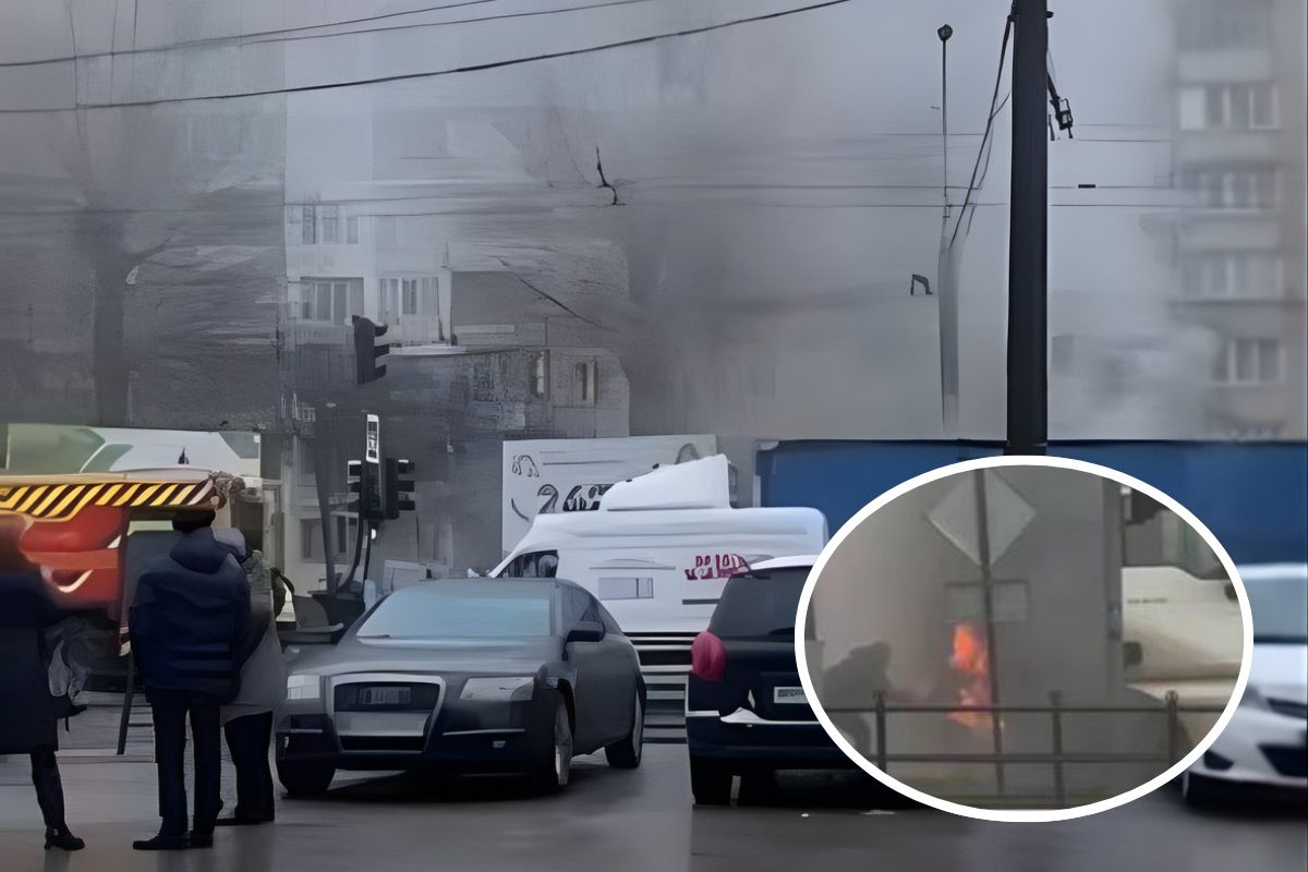 Вулиця 15 Квітня в задимленні: спалахнув автомобіль (ОНОВЛЮЄТЬСЯ)