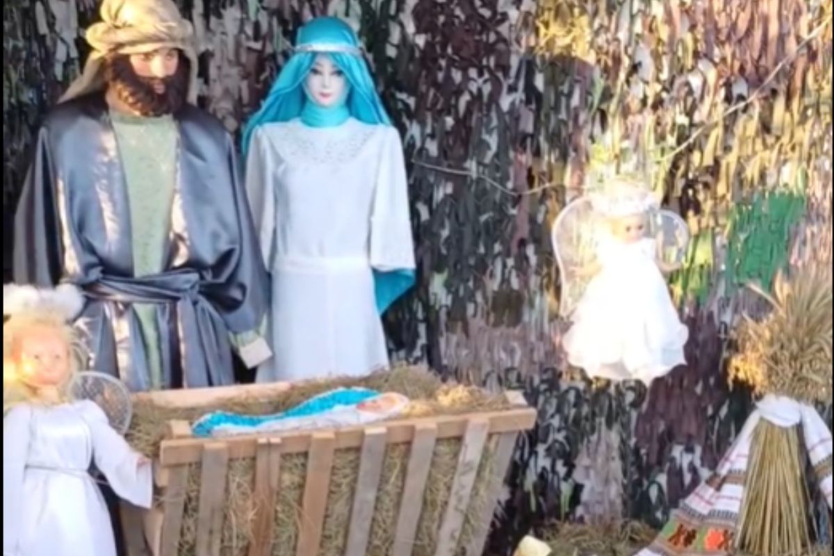 На Кременеччині Різдвяну шопку зробили у незвичному місці