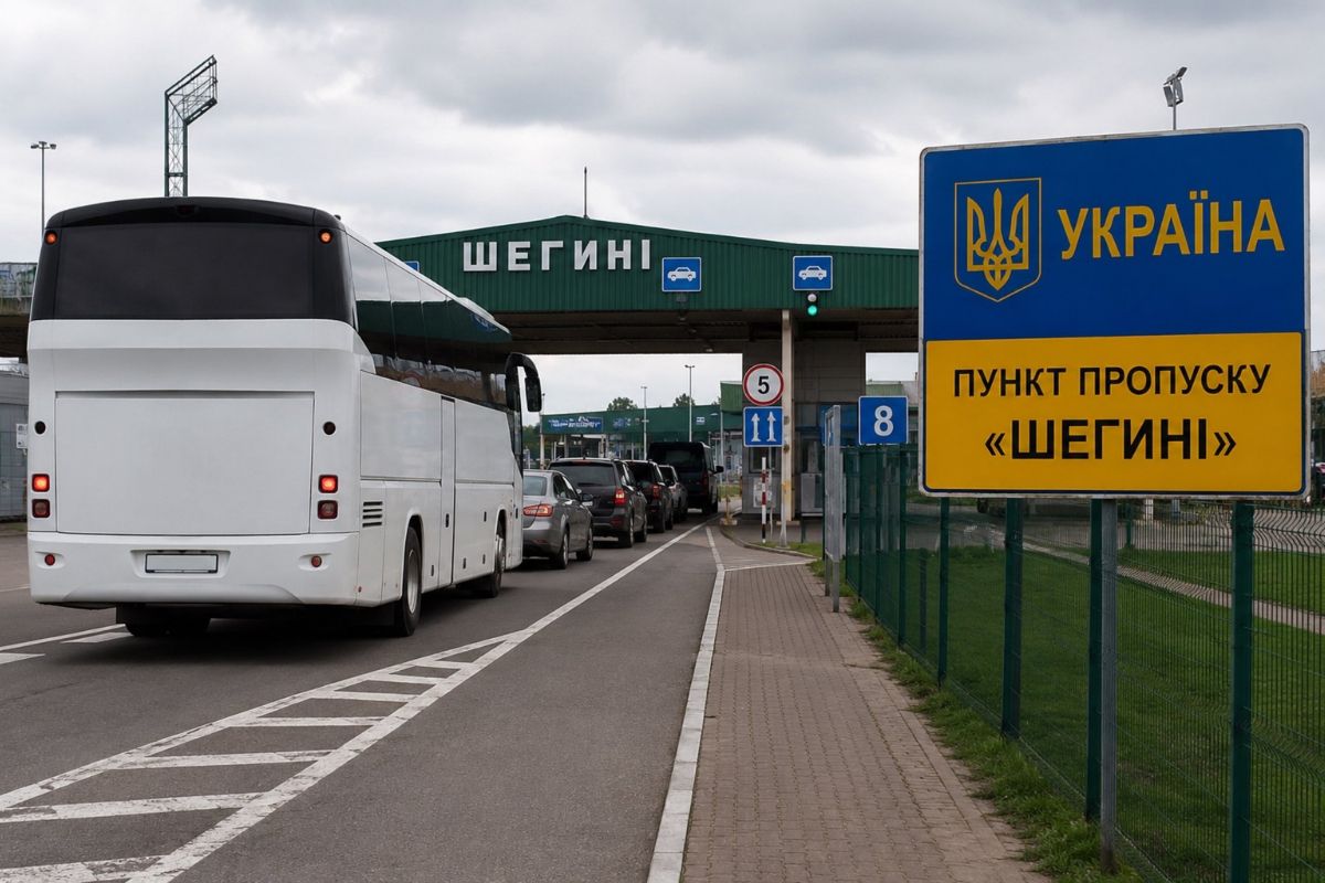 На пункті пропуску «Шегині-Медика» — затримки автобусів