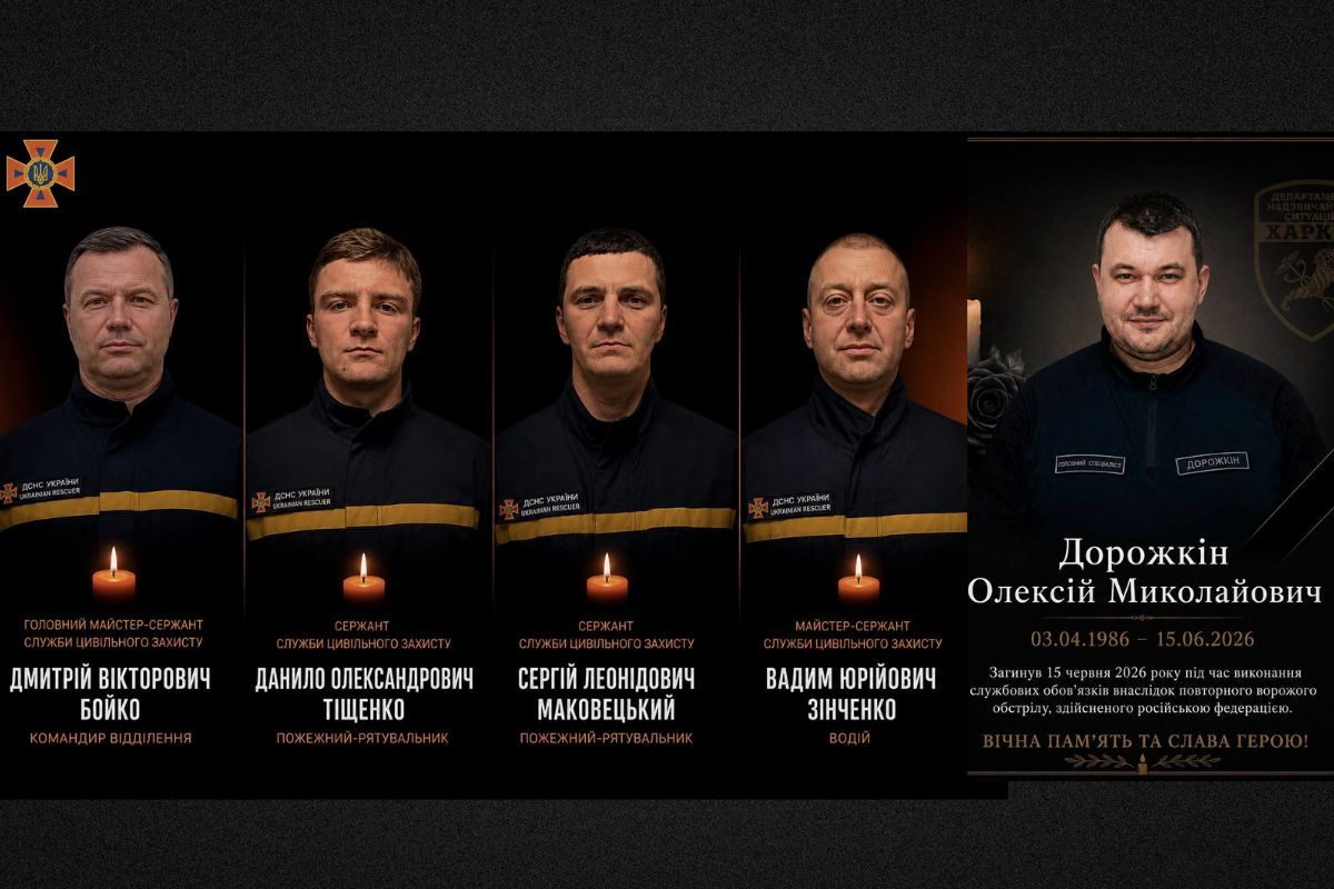 П'ятеро рятувальників загинули на Харківщині внаслідок повторного ворожого удару