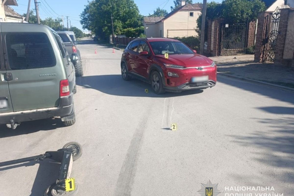 В аварії у Бережанах постраждав 13-річний водій електросамоката
